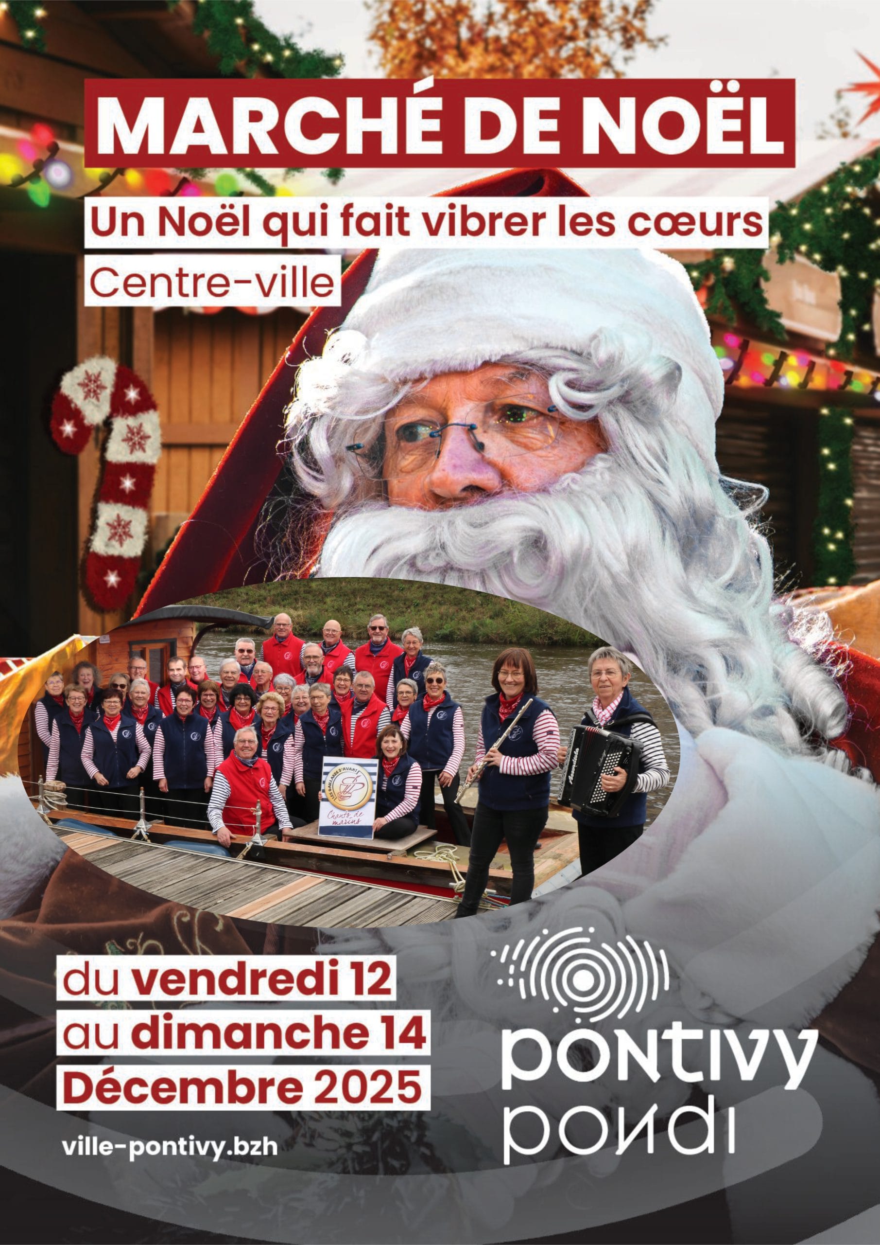 Affiche Noel,,Gaillards d’avant, Pontivy, groupe vocal, chorale, Chants de marins, mer, marin, océan, culture bretonne, folklore breton, danse traditionnelle, gaillardsdavant,fr